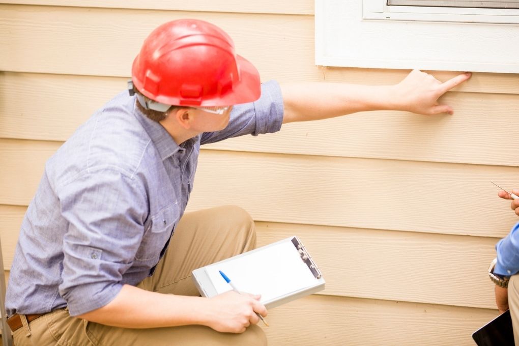 home inspector at work